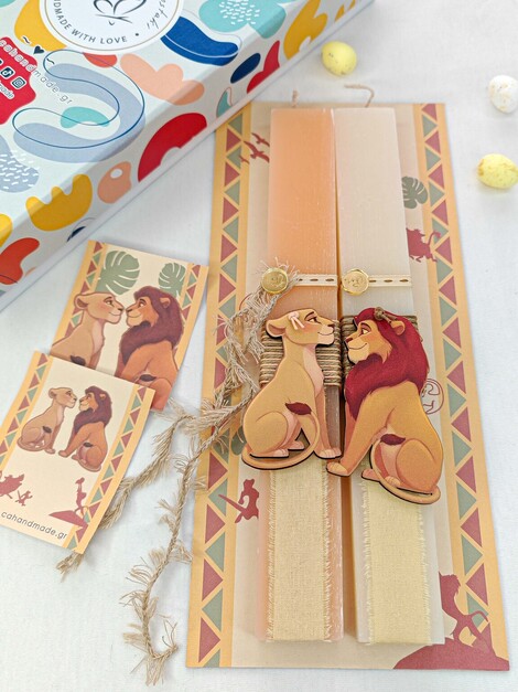 Simba & Nala σετ Λαμπάδες