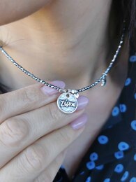 Luck silver necklace