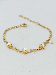 Bloom stainless steel bracelet