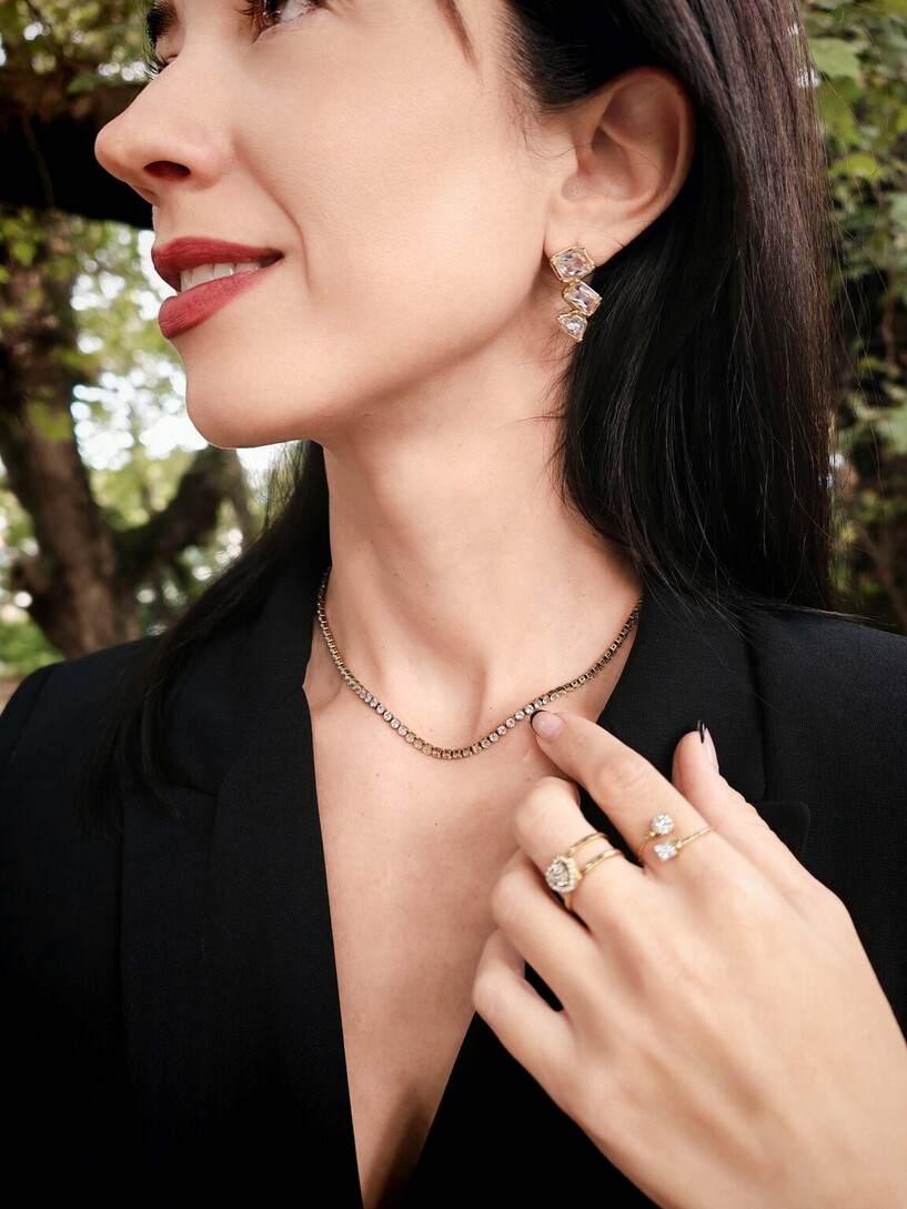 Railway stainless steel necklace