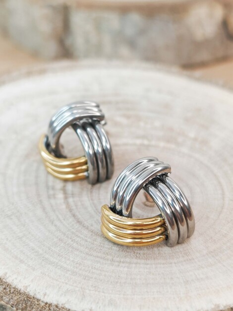 Knot stainless steel earrings
