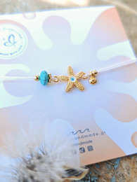 Starfish golden bracelet