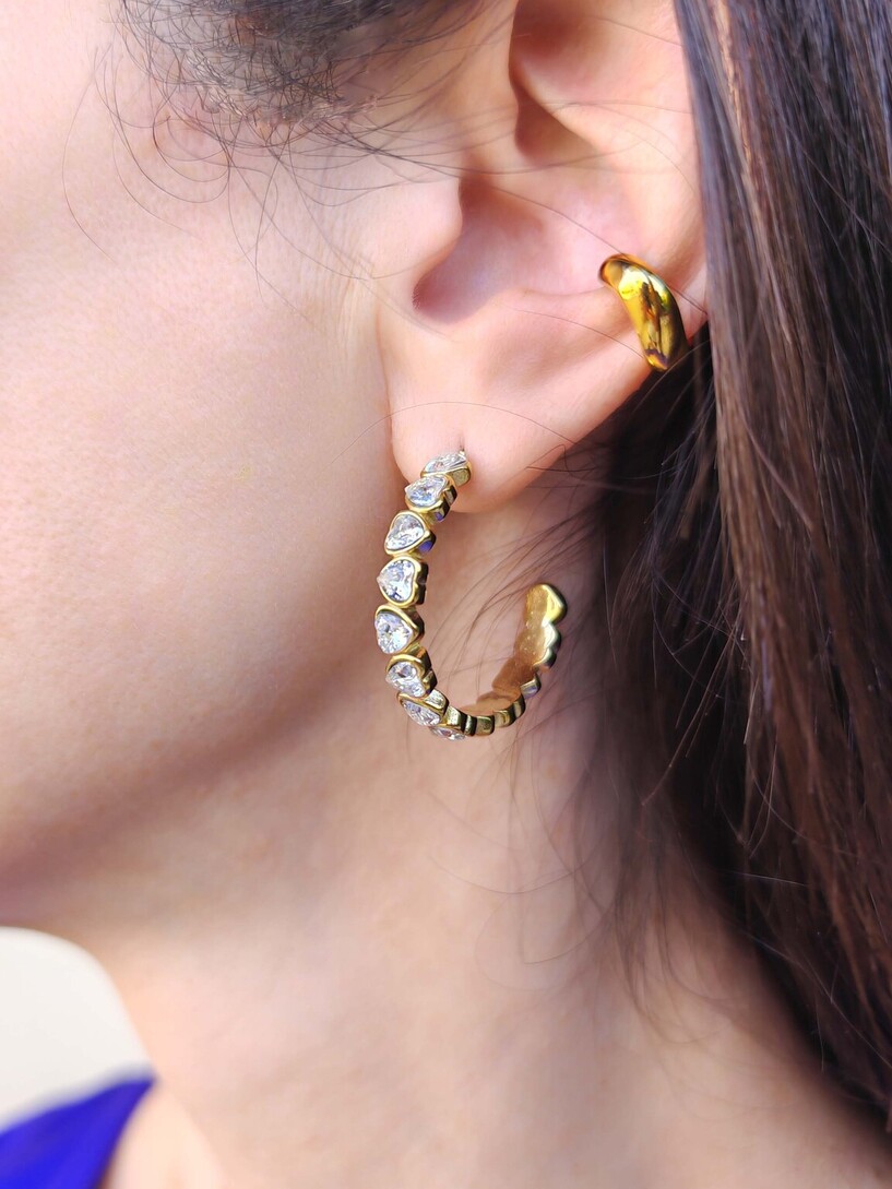 Hearts earrings