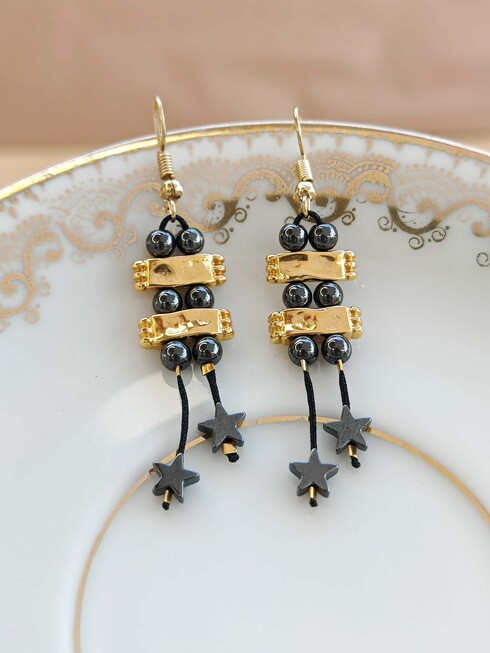 Hematite earrings