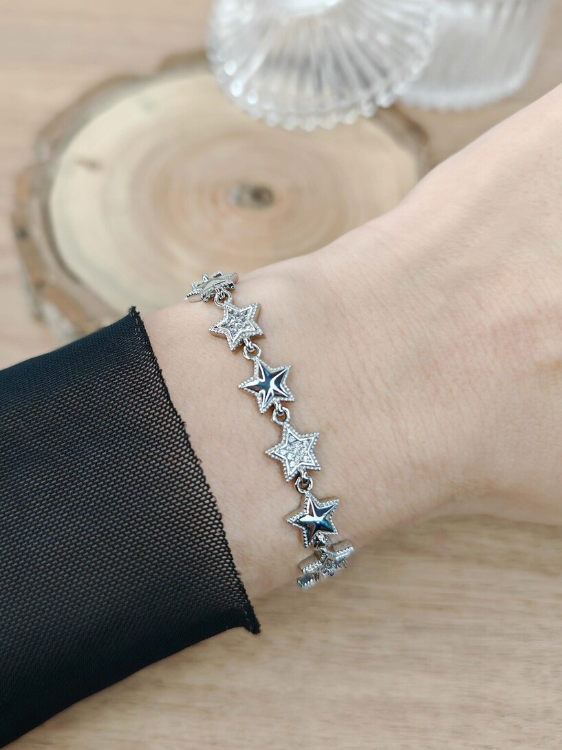 Stars stainless steel bracelet