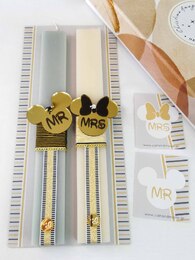 Mr & Mrs σετ Λαμπάδες