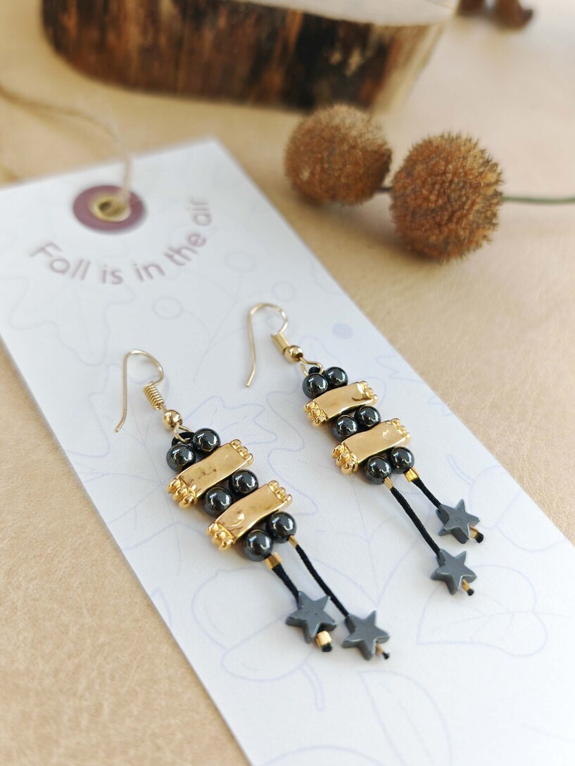 Hematite earrings