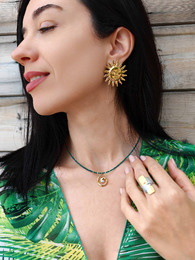 Sol stainless steel earrings
