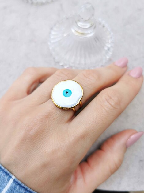 Eye stainless steel ring