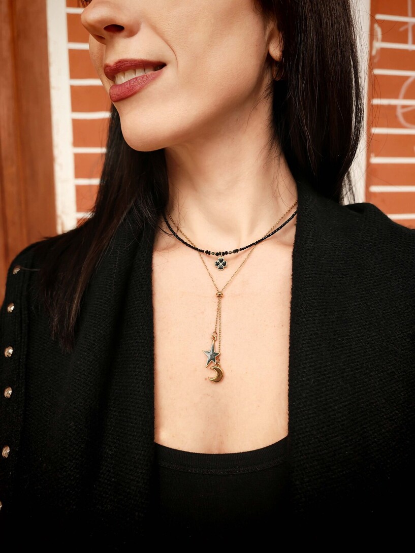 Luck stainless steel necklace