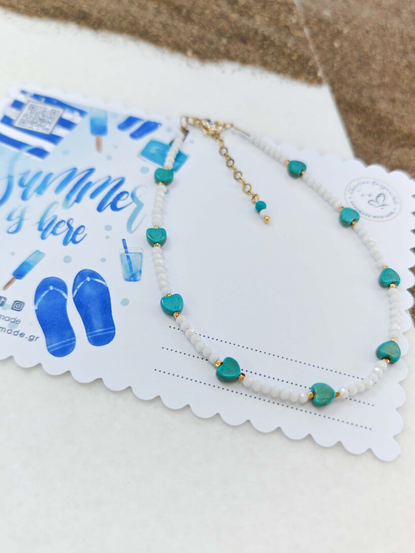 Hearts anklet 