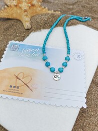 Blue lake necklace