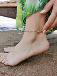 Amorgos stainless steel anklet