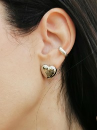 Simplicity silver ear cuff