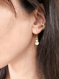 Snowman earrings