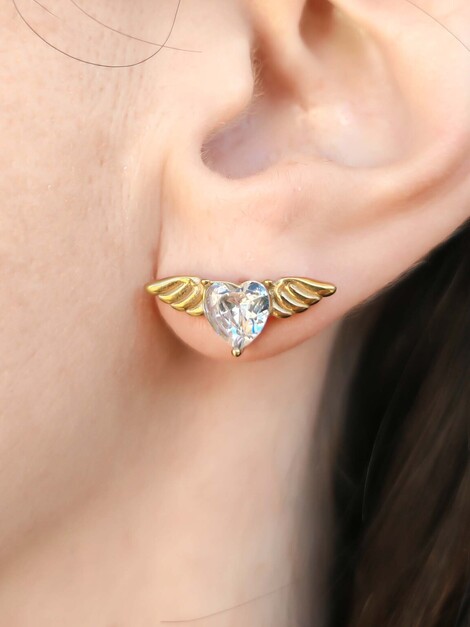 Cupid stainless steel earrings