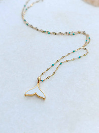 Calypso white necklace