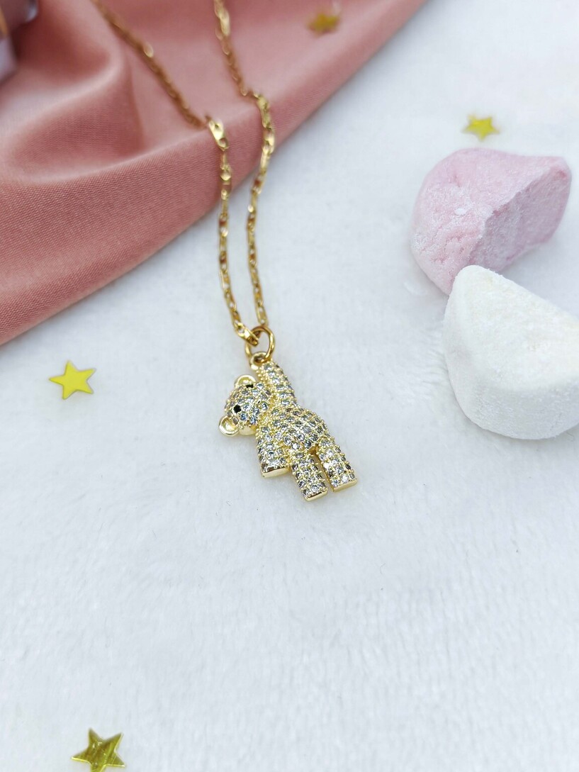 Teddy bear necklace