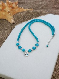 Blue lake necklace