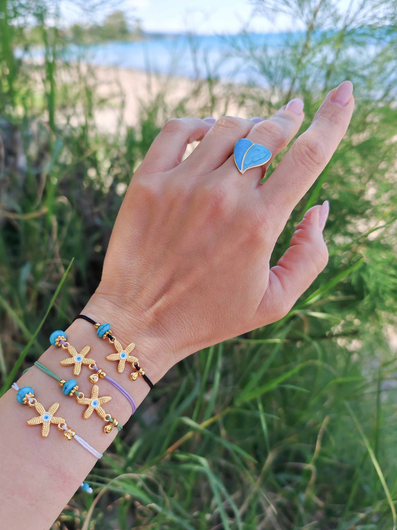 Starfish golden bracelet