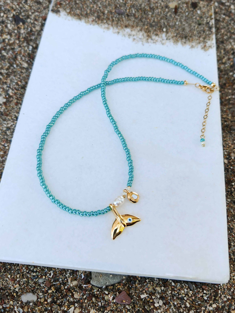 Aqua necklace