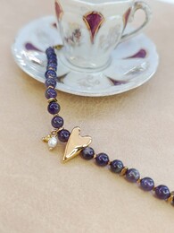 Amethyst love bracelet 