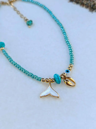 White mermaid anklet