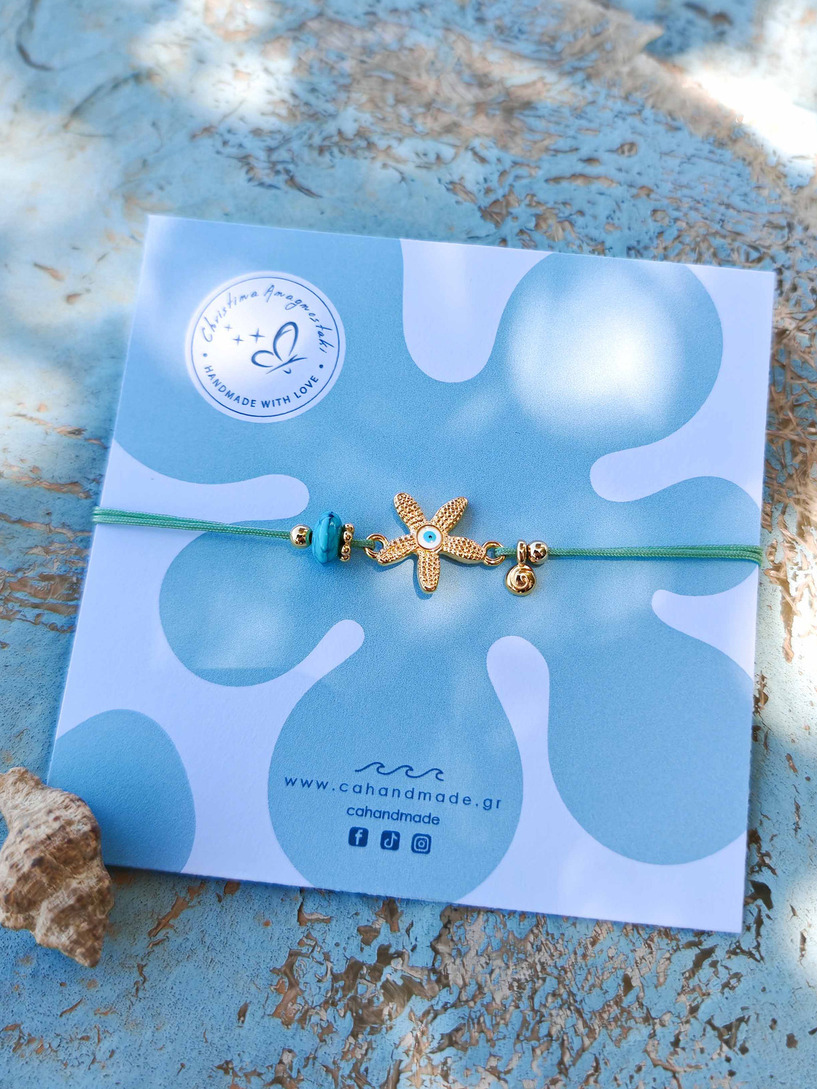 Starfish golden bracelet