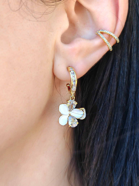 Spring stainless steel earrings