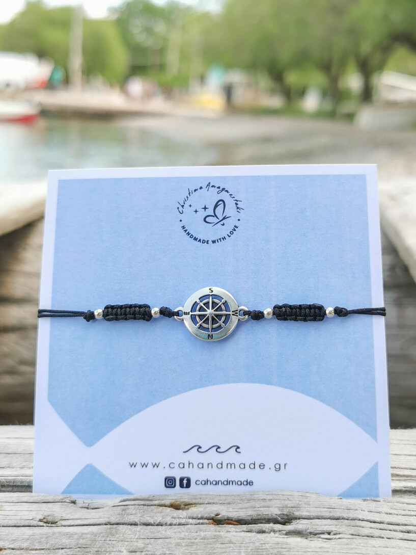 Compass men bracelet
