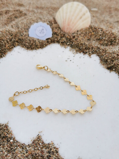 Little shells stainless steel bracelet