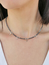 Pisces grey necklace