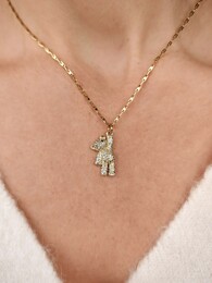 Teddy bear necklace