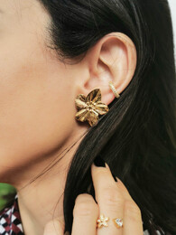 Flowers stainless steel earrings