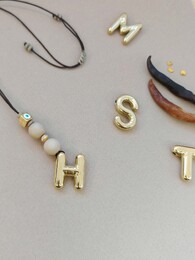 Monogram car charm
