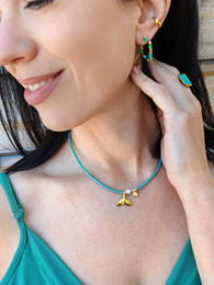 Aqua necklace