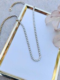 Railway stainless steel necklace