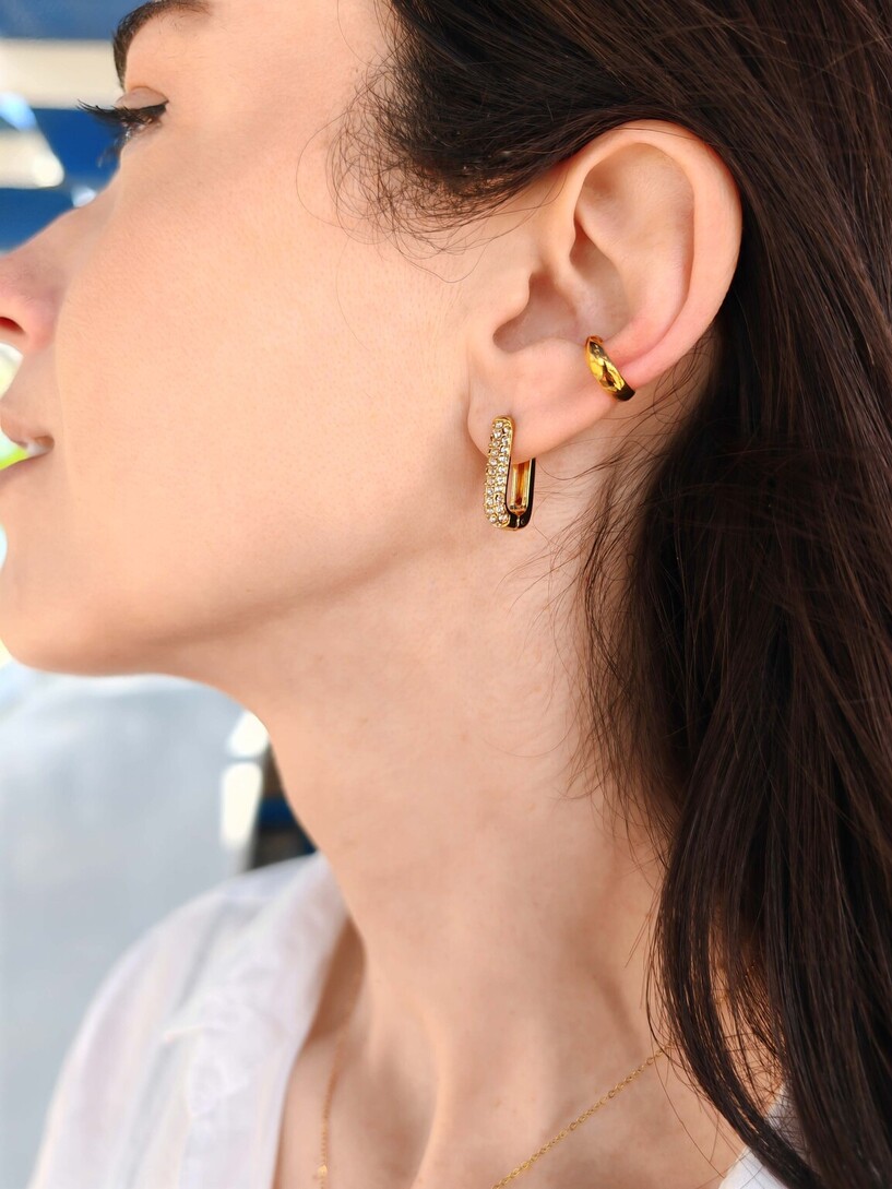 Wave ear cuff