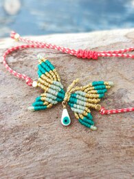 Butterfly macrame martaki