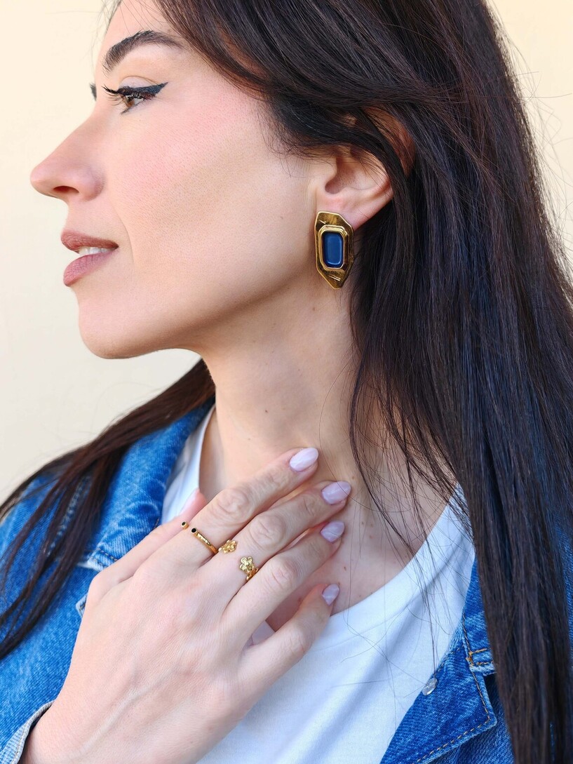 Blue lagoon earrings