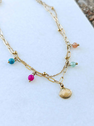 Double chain anklet