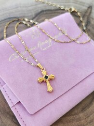 Black Cross necklace