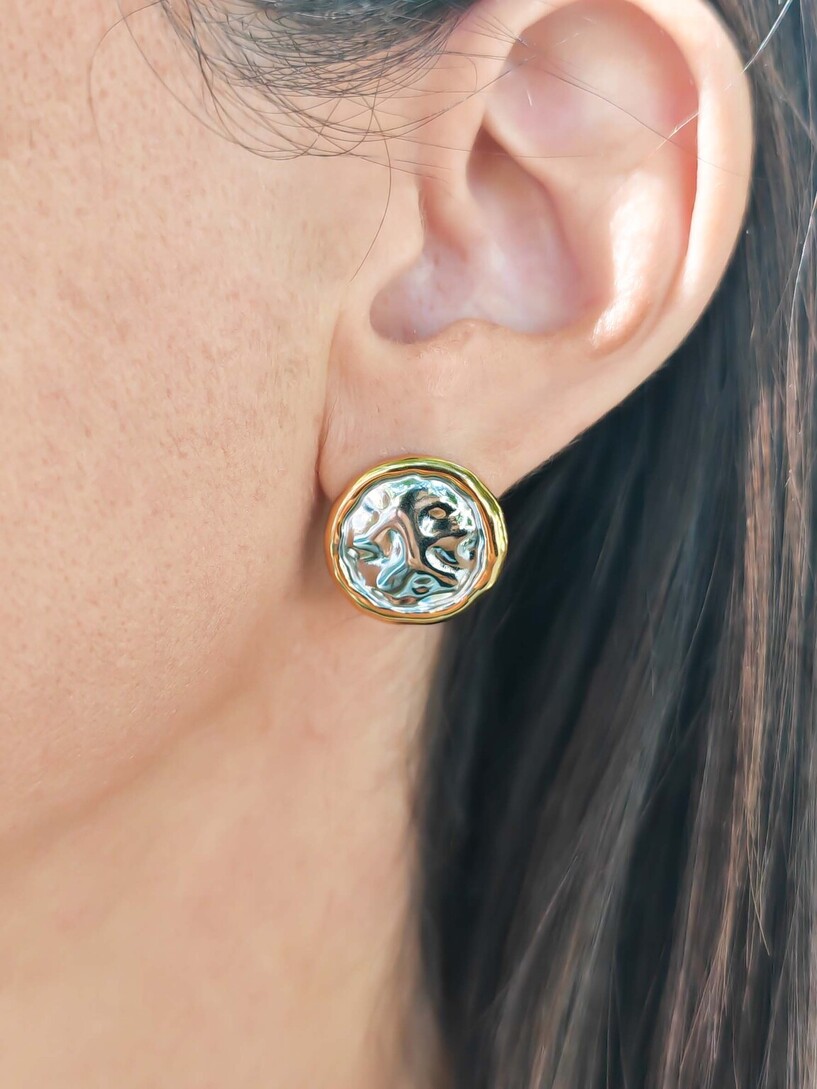 Vinyl earrings 