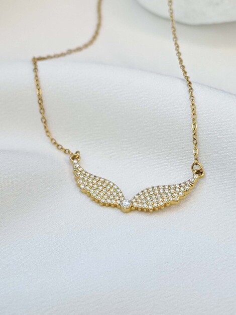 Angel golden necklace