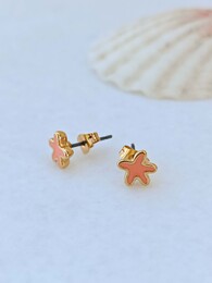 Starfish coral earrings