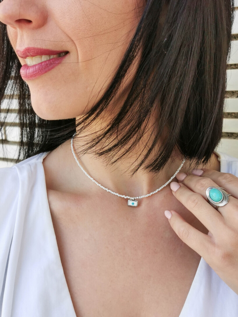 Thira eye necklace