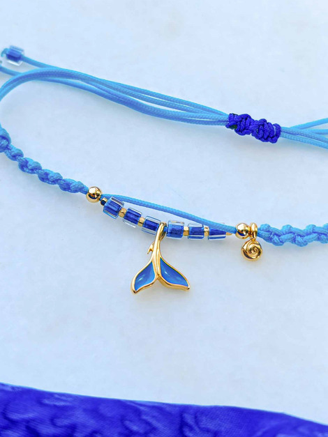 Blue mermaid bracelet