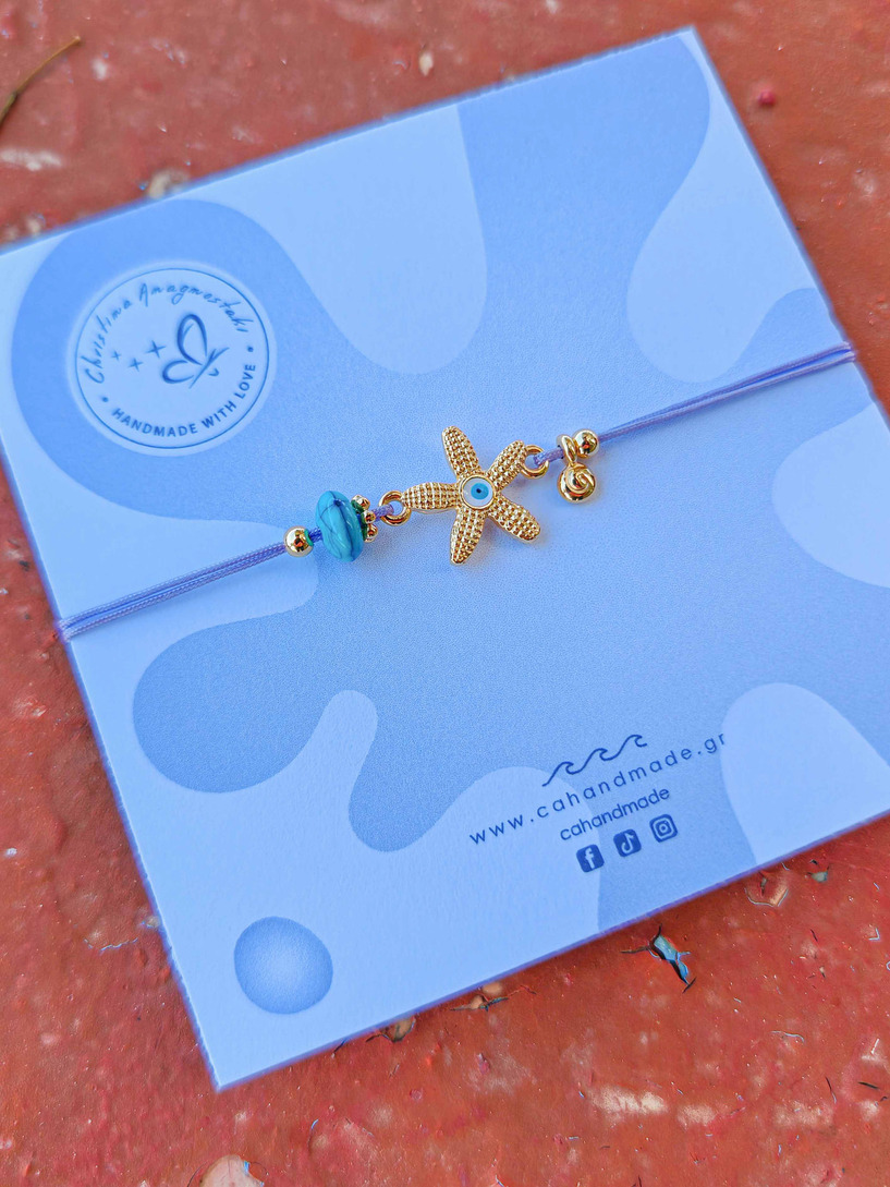 Starfish golden bracelet
