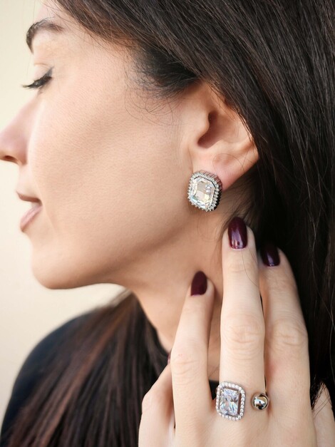 Night stainless steel earrings