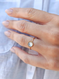 Ariel stainless steel ring